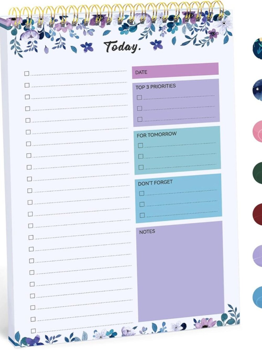 To Do List Notepad, Undated Daily Planner for Work and Goal Setting